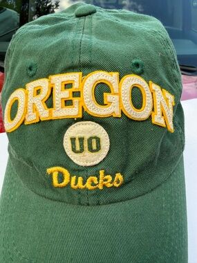 Oregon Ducks Green Embroidered Cap - official UO Logo Youth-Adult size. $20